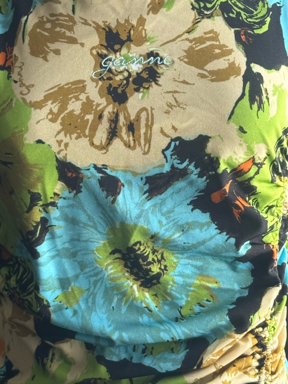 GANNI BNWT Floral Sleeveless Maxi Dress - Picture 8 of 13